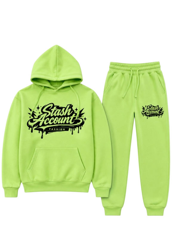 Lime green STASHY drip logo (FREE SHIPPING)