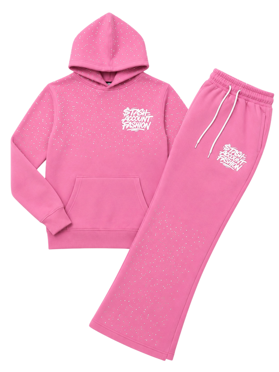 Pink rhinestone flare set (FREE SHIPPING)