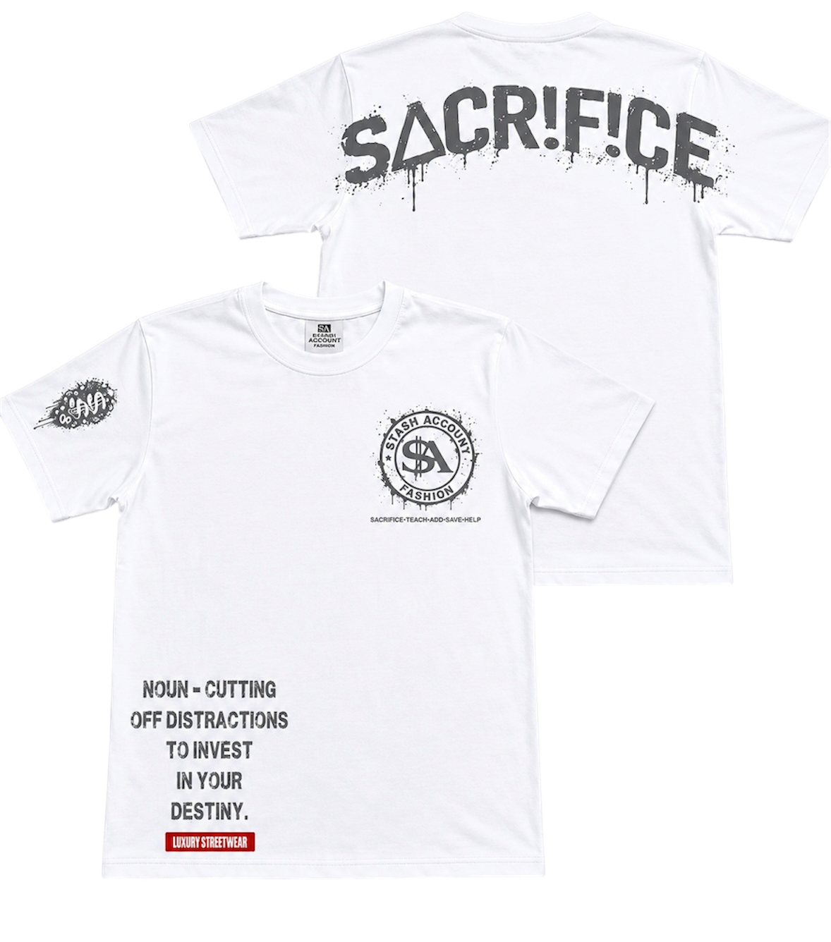 SACRIFICE T.shirt (grey logo)