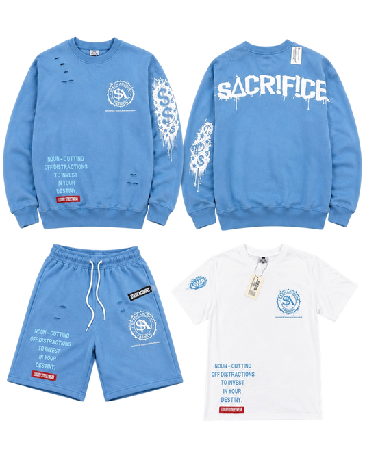 STASHY Distressed crew set