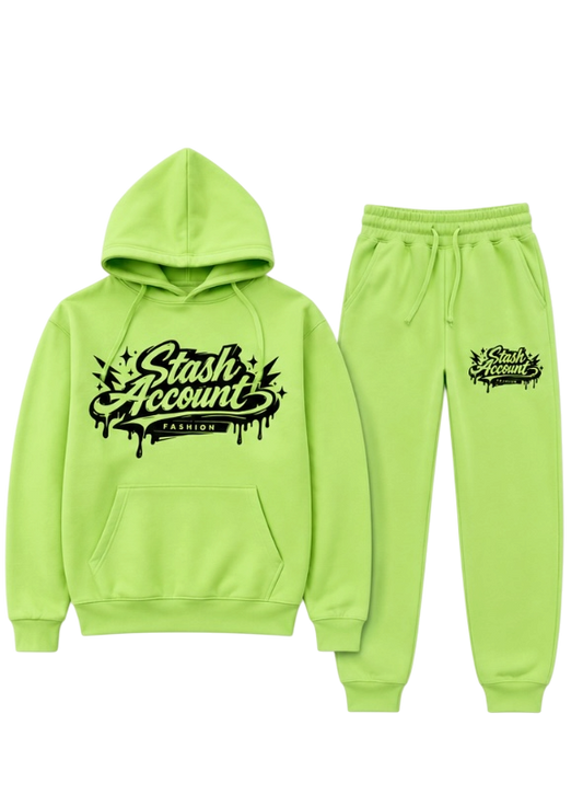 Lime green STASHY drip logo (FREE SHIPPING)