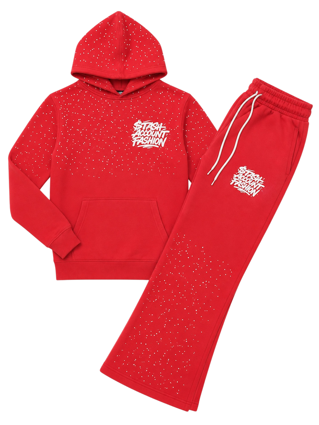 Red rhinestone flare sets (FREE SHIPPING)