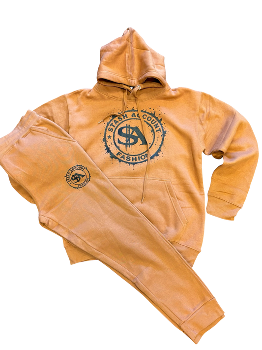 Copper splatter logo sets