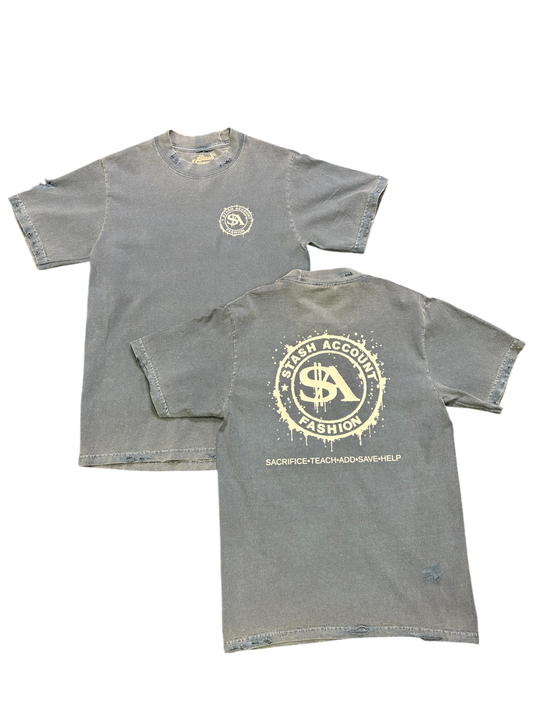 ￼ vintage blue distressed