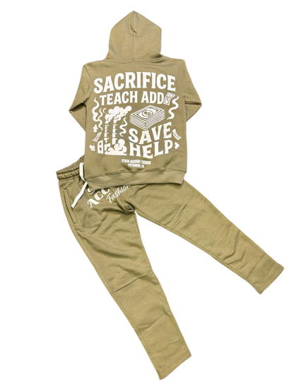 STASHY olive steel mill set