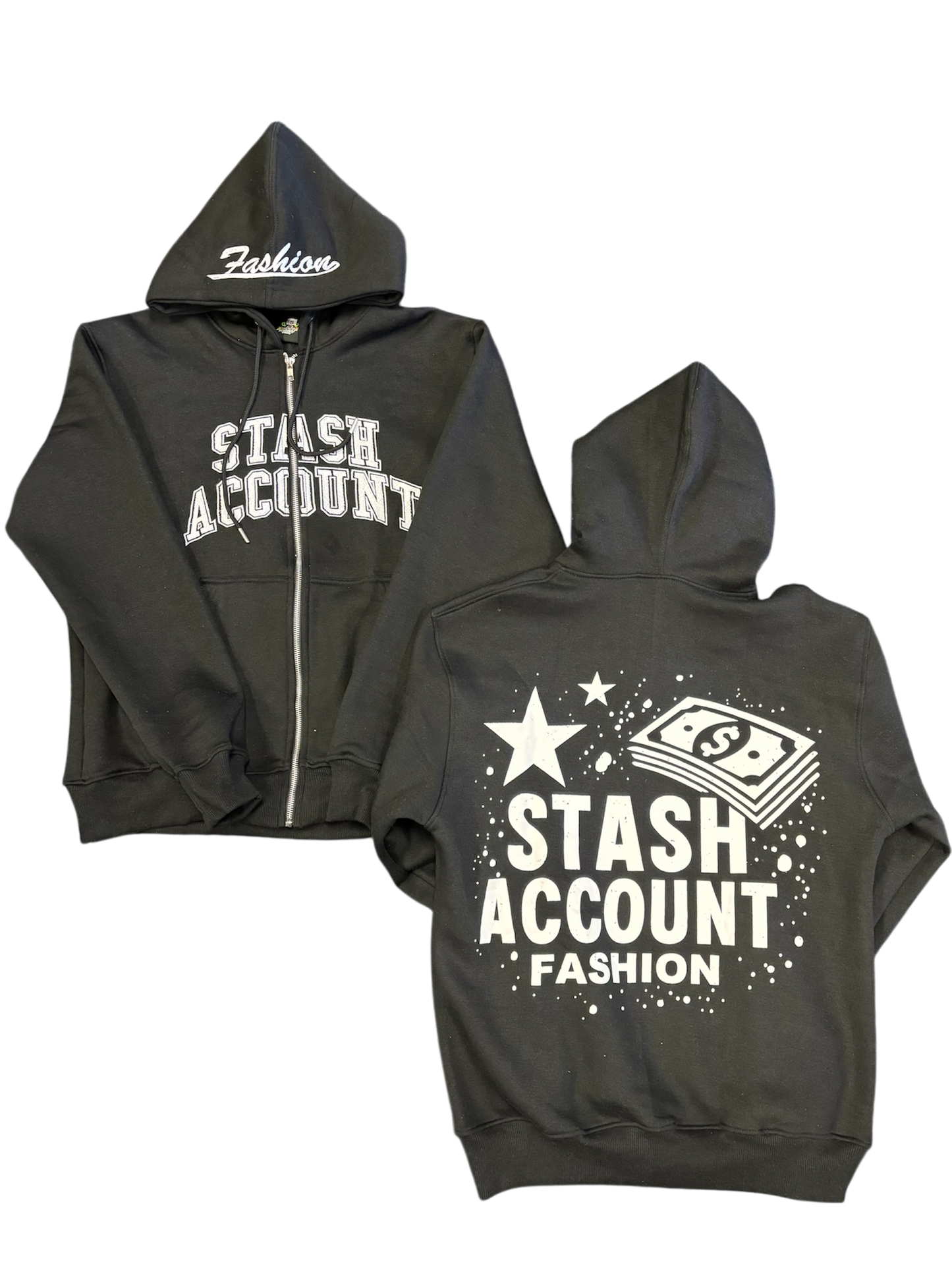 Black STASHY zip up