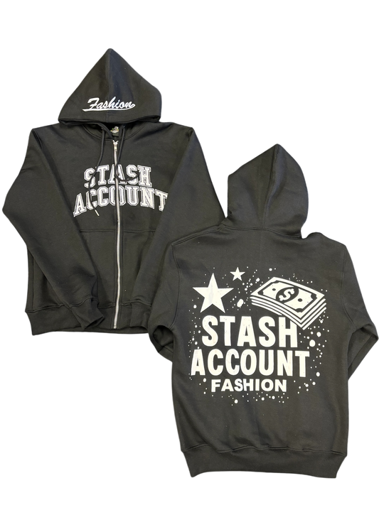 Black STASHY zip up